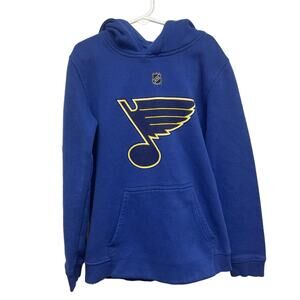 NHL St Louis Blues Hockey Kids Medium #50 Binnington Cotton Blend Hoodie